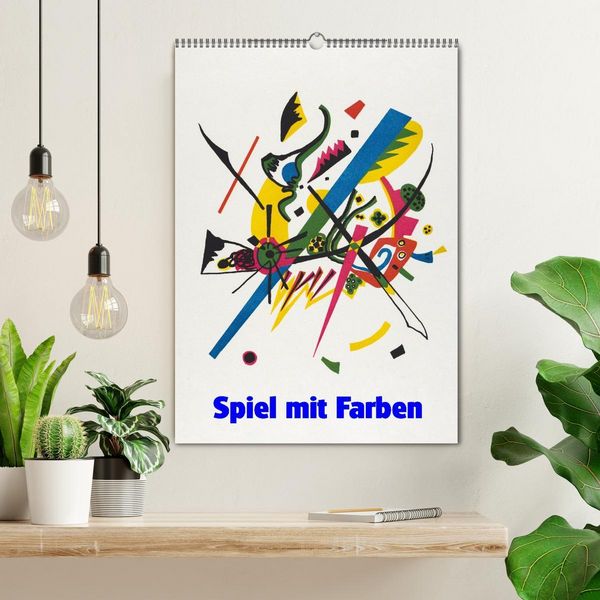 Produktbild: Spiel mit Farben (Wandkalender 2026 DIN A2 hoch), CALVENDO Monatskalender