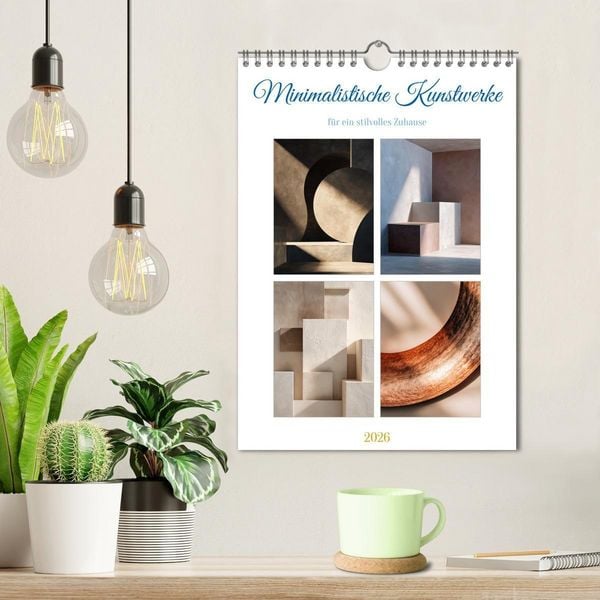 Produktbild: Minimalistische Kunstwerke (Wandkalender 2026 DIN A4 hoch), CALVENDO Monatskalender