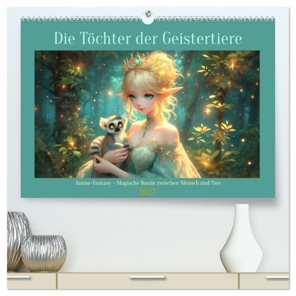 Produktbild: Die T&ouml;chter der Geistertiere (hochwertiger Premium Wandkalender 2027 DIN A2 quer), Kunstdruck in Hochglanz