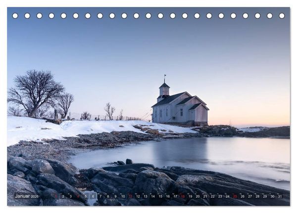 Produktbild: Lofoten - From Dusk Till Dawn (Tischkalender 2026 DIN A5 quer), CALVENDO Monatskalender