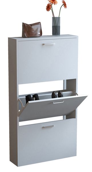 Produktbild: Holz Regal Schuhschrank Schuhkipper Sulos M