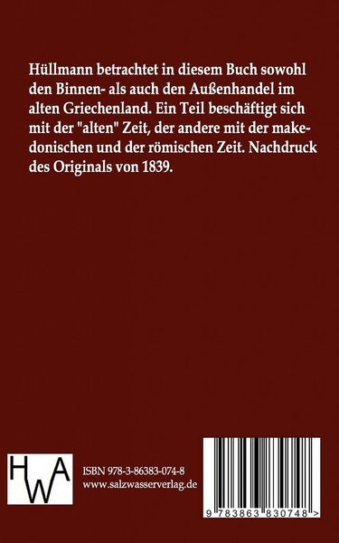 Produktbild: Handelsgeschichte der Griechen
