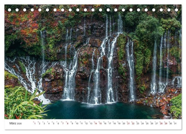 Produktbild: &Icirc;le de la R&eacute;union - Das franz&ouml;sische Paradies im Indischen Ozean (Tischkalender 2026 DIN A5 quer), CALVENDO Monatskalender