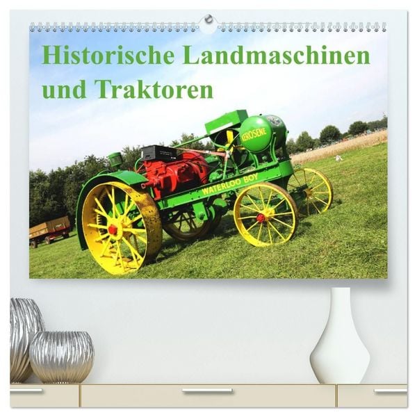 Produktbild: Historische Landmaschinen und Traktoren (hochwertiger Premium Wandkalender 2027 DIN A2 quer), Kunstdruck in Hochglanz