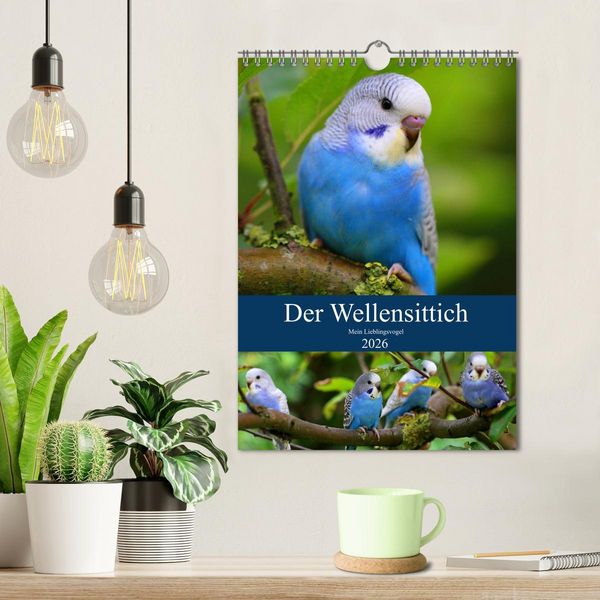 Produktbild: Der Wellensittich - Mein Lieblingsvogel (Wandkalender 2026 DIN A4 hoch), CALVENDO Monatskalender