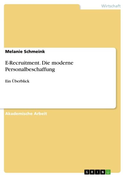 Produktbild: E-Recruitment. Die moderne Personalbeschaffung