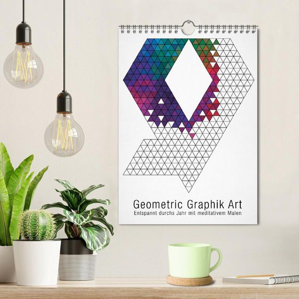 Produktbild: Geometric Graphik Art (Wandkalender 2026 DIN A4 hoch), CALVENDO Monatskalender