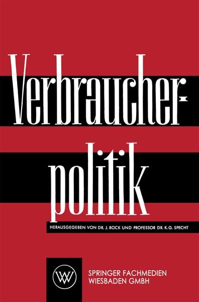 Produktbild: Verbraucherpolitik