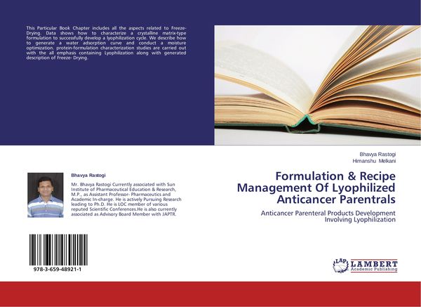 Produktbild: Formulation & Recipe Management Of Lyophilized Anticancer Parentrals