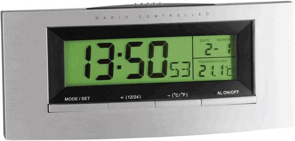 Produktbild: TFA Digitaler Funk-Wecker mit Temperatur