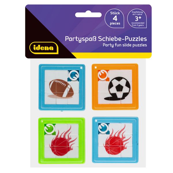 Produktbild: Idena Schiebepuzzle Partyspa&szlig; 4 St&uuml;ck
