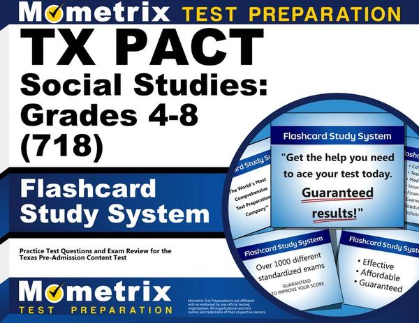 Produktbild: TX Pact Social Studies: Grades 4-8 (718) Flashcard Study System