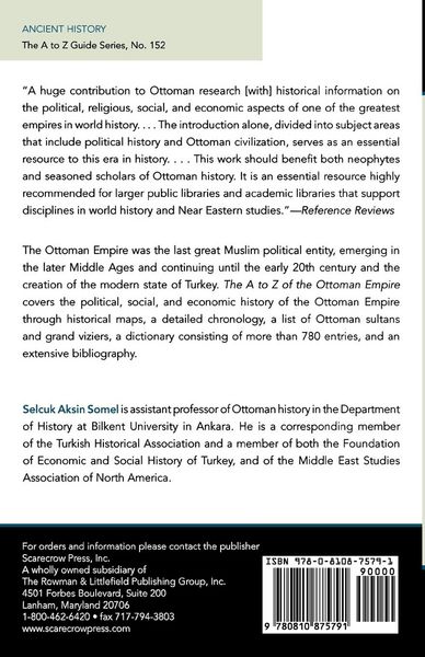 Produktbild: A to Z of the Ottoman Empire