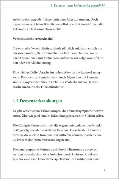 Produktbild: Demenz - der kompakte Ratgeber