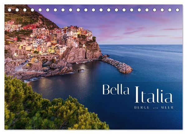 Bella Italia - Berge und Meer (Tischkalender 2026 DIN A5 quer), CALVENDO Monatskalender