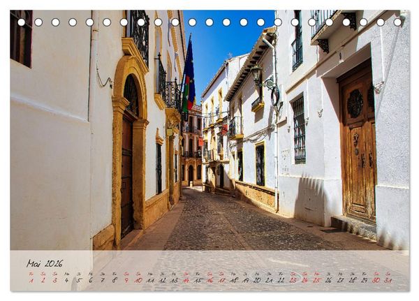 Produktbild: Ronda in Andalusien - Stadt auf einem Felsplateau (Tischkalender 2026 DIN A5 quer), CALVENDO Monatskalender