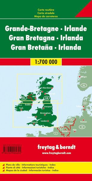 Großbritannien - Irland Autokarte