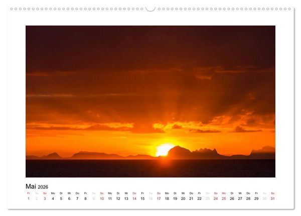 Produktbild: Magisches Nordland. Eine Reise in das Herz Skandinaviens (hochwertiger Premium Wandkalender 2026 DIN A2 quer), Kunstdruck in Hochglanz