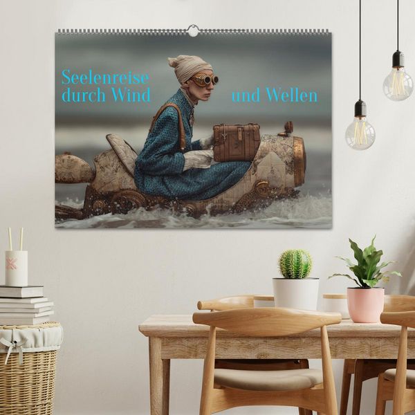 Produktbild: Seelenreise durch Wind und Wellen (Wandkalender 2026 DIN A2 quer), CALVENDO Monatskalender