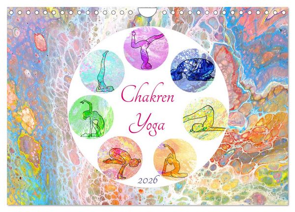 Chakren Yoga (Wandkalender 2026 DIN A4 quer), CALVENDO Monatskalender