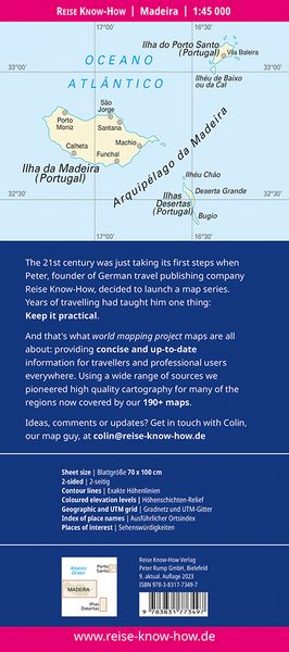 Produktbild: Reise Know-How Landkarte Madeira (1:45.000)