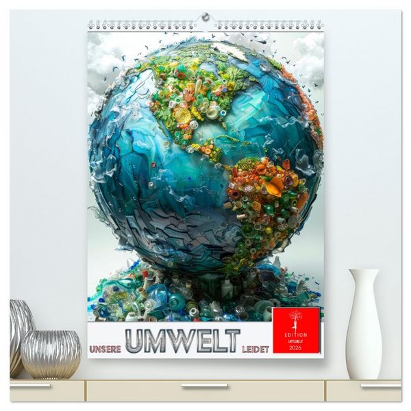 Produktbild: Unsere Umwelt leidet (hochwertiger Premium Wandkalender 2026 DIN A2 hoch), Kunstdruck in Hochglanz