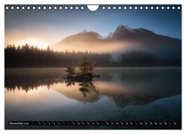 Produktbild: Bayerische Landschaften (Wandkalender 2026 DIN A4 quer), CALVENDO Monatskalender