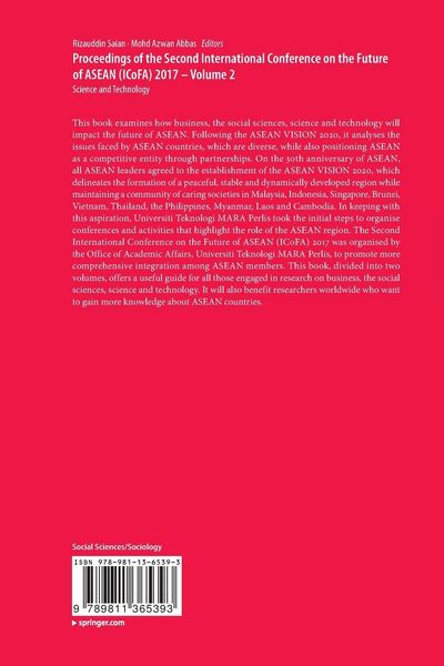 Produktbild: Proceedings of the Second International Conference on the Future of ASEAN (ICoFA) 2017 &ndash; Volume 2