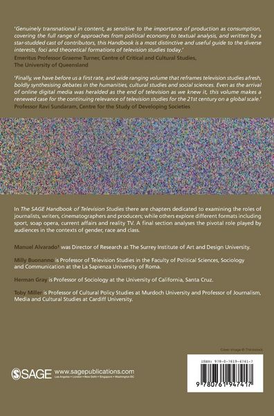 Produktbild: The SAGE Handbook of Television Studies