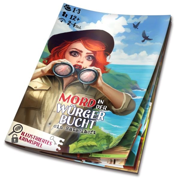 Produktbild: Mord in der W&uuml;rger Bucht - ein R&auml;tselheft von Cluehound