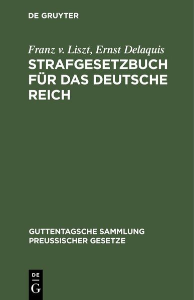 Produktbild: Strafgesetzbuch f&uuml;r das Deutsche Reich