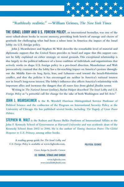 Produktbild: The Israel Lobby and U.S. Foreign Policy