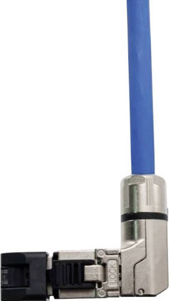 Produktbild: Teleg&auml;rtner 100023061 RJ45-Stecker gewinkelt, feldkonfektionierbar 100023061 Stecker, gerade 1 St.