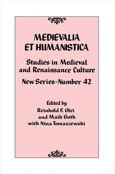 Produktbild: Medievalia et Humanistica, No. 42