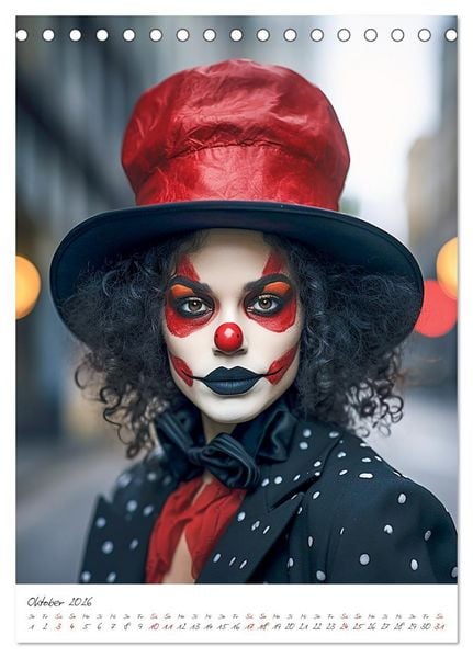 Produktbild: Misses Clown (Tischkalender 2026 DIN A5 hoch), CALVENDO Monatskalender