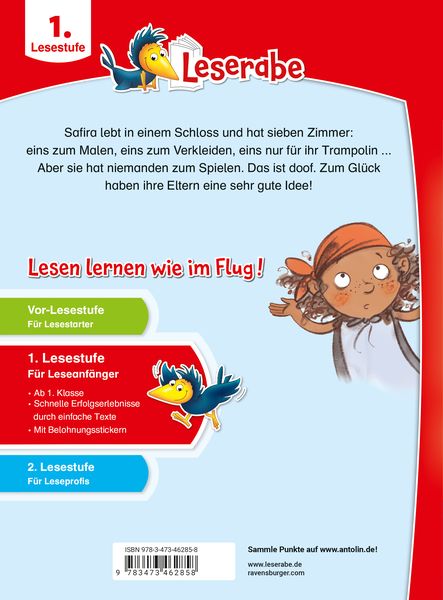 Produktbild: Leserabe 1. Lesestufe - Safiras Prinzessinnen-Schloss
