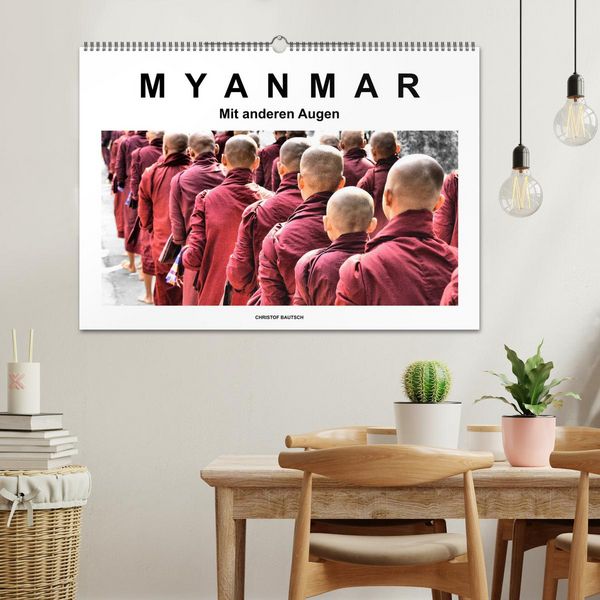 Produktbild: Myanmar &ndash; Mit anderen Augen (Wandkalender 2026 DIN A2 quer), CALVENDO Monatskalender