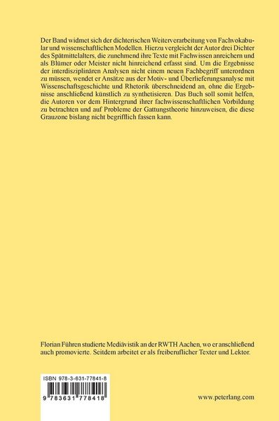 Produktbild: Poetische Vereinnahmung gelehrten Wissens bei Konrad von W&uuml;rzburg, Frauenlob und Heinrich von M&uuml;geln