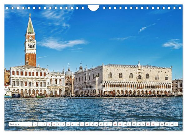 Produktbild: Venedig - Impressionen aus der Serenissima (Wandkalender 2026 DIN A4 quer), CALVENDO Monatskalender