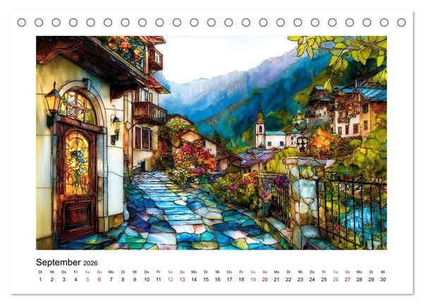 Produktbild: Die Farben der Berge (Tischkalender 2026 DIN A5 quer), CALVENDO Monatskalender