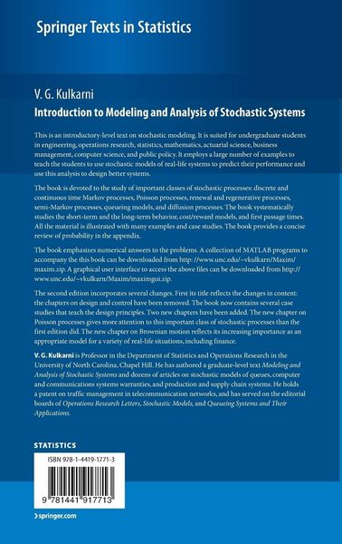 Produktbild: Introduction to Modeling and Analysis of Stochastic Systems