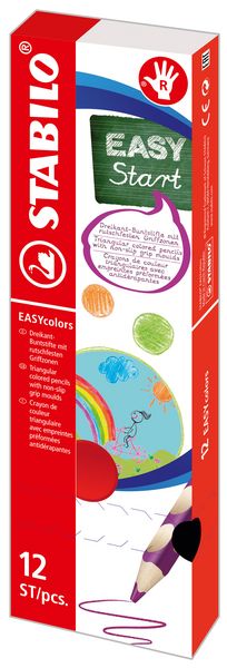 Produktbild: STABILO Ergonomischer Dreikant-Buntstift EASYcolors, f&uuml;r Rechtsh&auml;nder, gelb