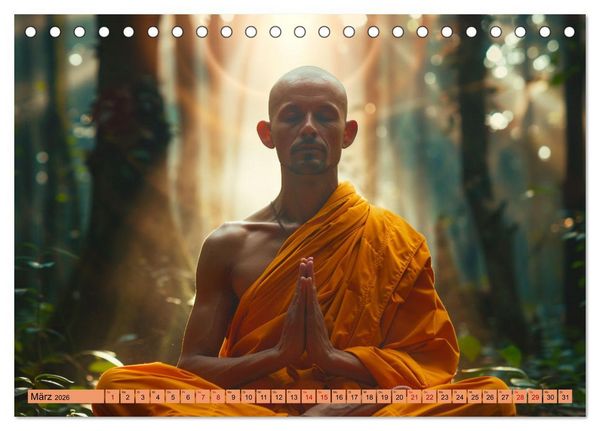 Produktbild: Komm mit in die Stille (Tischkalender 2026 DIN A5 quer), CALVENDO Monatskalender
