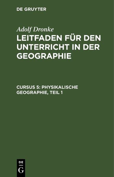 Produktbild: Physikalische Geographie, Teil 1