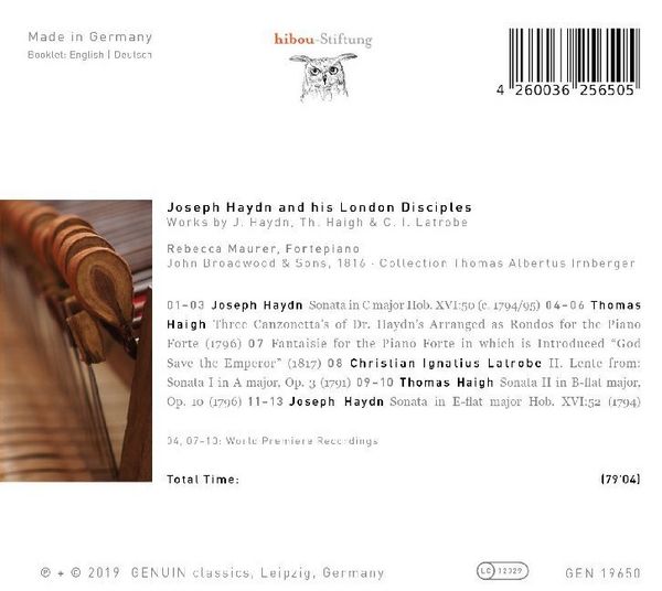 Produktbild: Joseph Haydn and his London Disciples