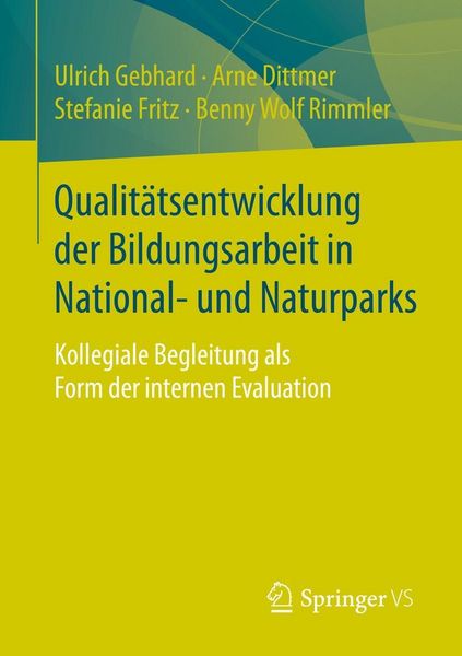 Produktbild: Qualit&auml;tsentwicklung der Bildungsarbeit in National- und Naturparks