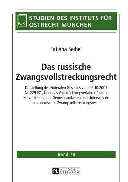 Produktbild: Das russische Zwangsvollstreckungsrecht