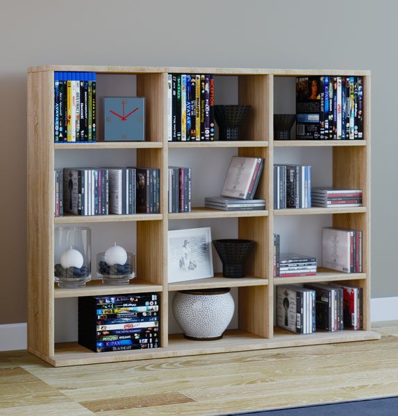 Produktbild: Holz CD DVD Standregal B&uuml;cherregal Regal Megosa L