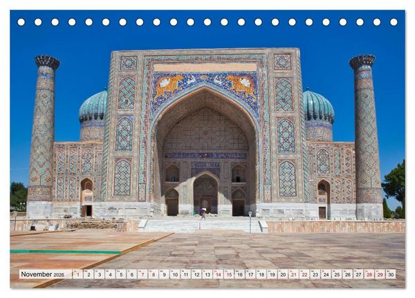 Produktbild: Usbekistan Mythos Seidenstra&szlig;e hautnah (Tischkalender 2026 DIN A5 quer), CALVENDO Monatskalender