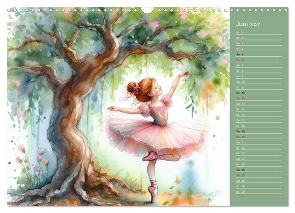 Produktbild: Zauberhafte Ballerina (Wandkalender 2027 DIN A3 quer), CALVENDO Monatskalender